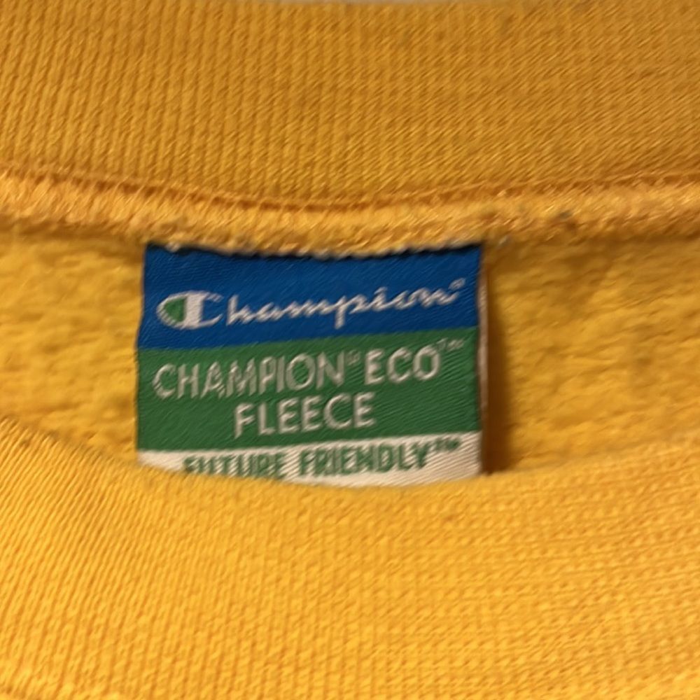 Yellow champion unisex crewneck - Picture 3 of 3